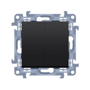 Gyertyakapcsoló IP44-es verzióhoz (modul) 10AX, 250V~, csavaros csatlakozók, matt fekete! Tartalmaz egy tömítőbetétet a kulcsokhoz, SIMON10