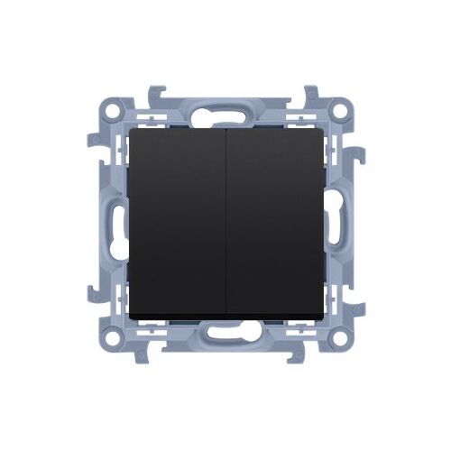 Gyertyakapcsoló IP44-es verzióhoz (modul) 10AX, 250V~, csavaros csatlakozók, matt fekete! Tartalmaz egy tömítőbetétet a kulcsokhoz, SIMON10 147073842