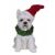 Karácsonyi kutyafigura kalapos 13 cm 1 db. 147074183
