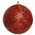 Törhetetlen piros karácsonyfa gömbdísz 12 cm 147074251