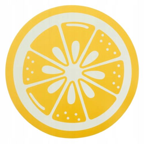 Mata stołowa okrągła 38cm Podkładka pod talerz we wzór cytryny 147074308