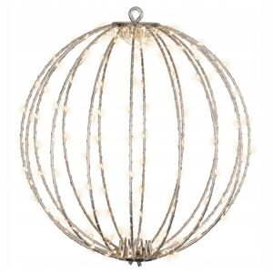 Kula Metalowa Świąteczna Duża Ciepły Biały LED 58cm 147074724 - Szezonális dekoráció