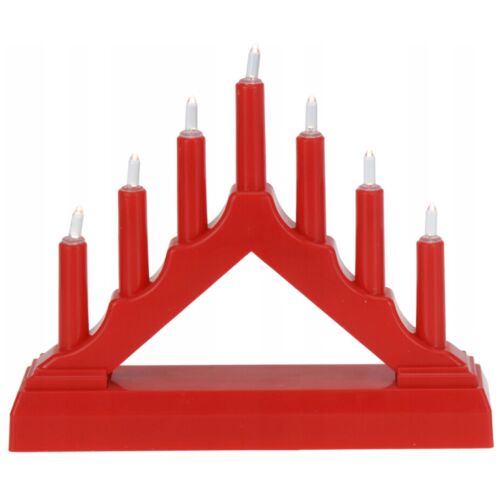 Karácsonyi adventi LED díszes gyertyatartó 13x15,5x4 cm 1 db. 147074877