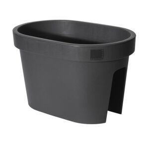 Balkonláda, antracit színű díszcserép, 27 x 40 x 25 cm 147074969 - Balkonláda