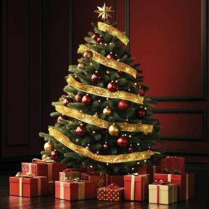 Home RLS15WW LED-es szalag mintákkal, arany színű szalag, 8 funkció, 150db melegfehér LED, 15m hosszú, 5cm széles, adapteres tápellátás, beltéri kivitel 147075105 - Fényfüzér