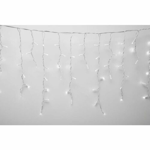 HOME KSFW200WW sorolható fényfüggöny, 4 méter, 200db melegfehér LED, fehér vezeték, kül- és beltéri kivitel 147075130