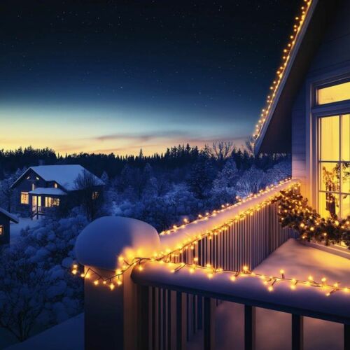 HOME KSIW200WW sorolható fényfüzér, 20 méter , 200db melegfehér LED, fehér vezeték, kül- és beltéri kivitel 147075224