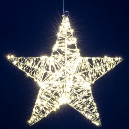 Home KAD40 csillag fém dekoráció, 320db melegfehér micro LED, fém kivitel, 5m tápkábel, adapteres tápellátás, beltéri kivitel 147075399