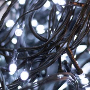 Home LED248WH LED fényfüzér, 240db hidegfehér LED, 23,9m hosszúságú, 8 program időzítővel, zöld vezeték, adapteres tápellátás, kül- és beltéri kivitel 147075937 - Fényfüzér