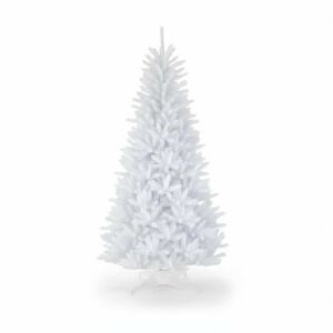 Brad Artificial 200 cm Pin Alb, baza 128 cm, 12 niveluri, 422 ace, model Premium 147076093 - Decorațiuni