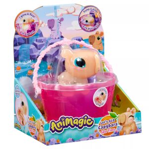 Animagic Let's Glo Capybara Világító vízipajtás fürdőjáték szett