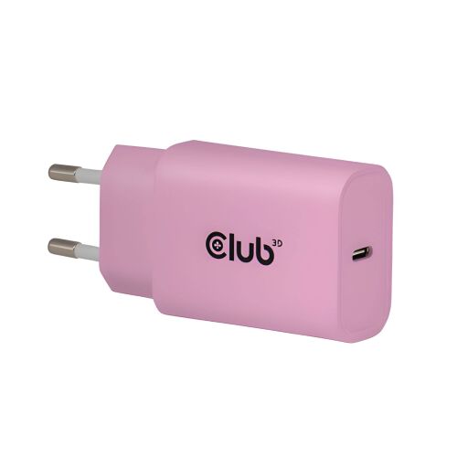 Club3D CAC-3021 Lifestyle USB-C Hálózati Gyorstöltő Adapter 30W (2db / csomag) - Rózsaszín