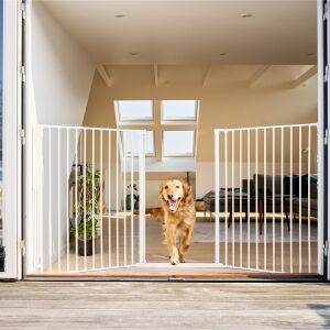 DogSpace Rocky L extra magas (105cm) kutya térkorlát, fehér 147079290 - Biztonsági rács