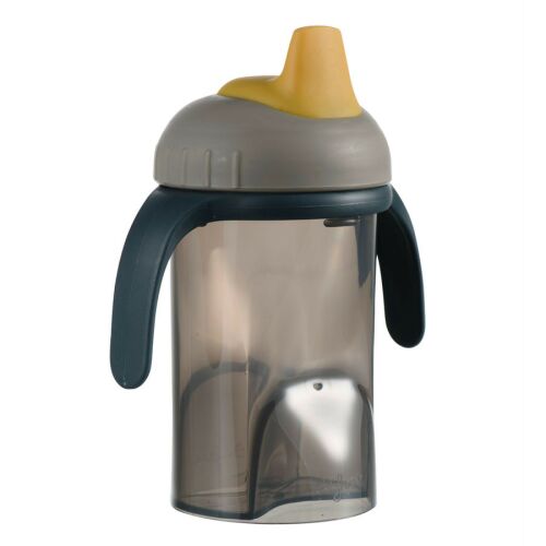 Difrax tanuló pohár puha ivócsővel - szürke 147080627