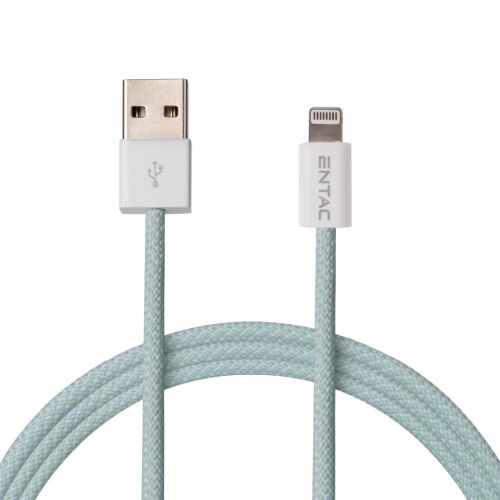 Entac Töltőkábel USB A -&gt; Lightning Casual Zöld 150cm (ECUSB-AL2-NM-GR1.5) 147082470