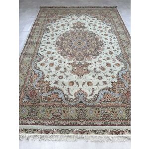 Vintage Perzsa szőnyeg (39) Tebriz Zöld-Púder 250x350cm 147082611 - Lakástextil