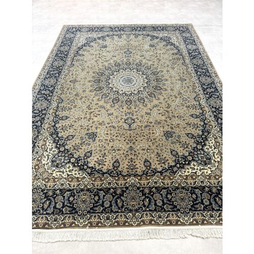 Vintage Perzsa szőnyeg (46) Nain Bézses-Kék 250x350cm 147082631
