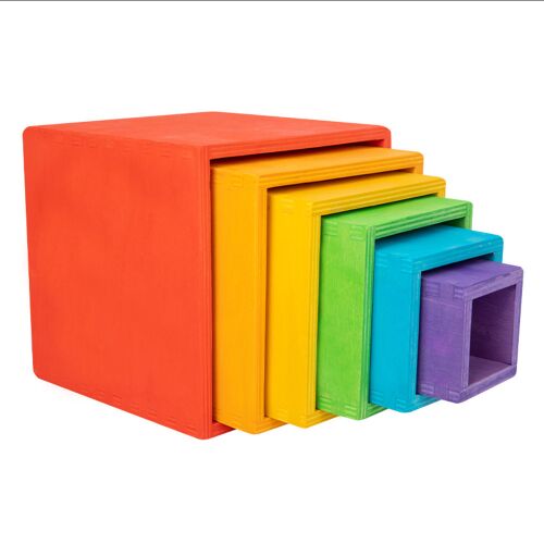 Szivárvány dobozos Montessori fajáték 147083536