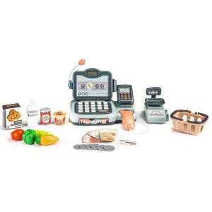 Áruházi pénztárgép termékek szkenner számológép hangok