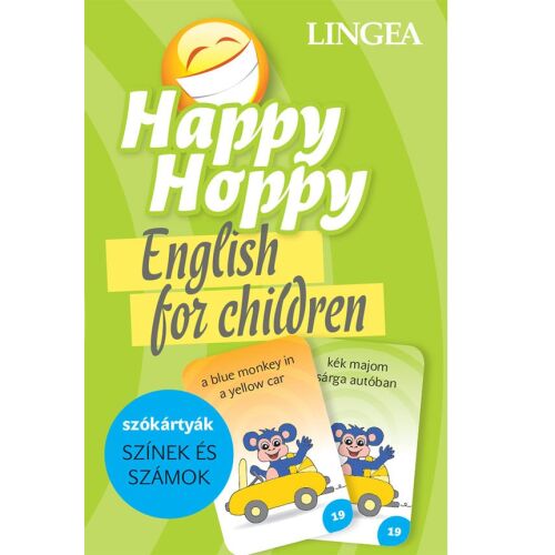 Happy Hoppy angol tanuló szókártyák gyerekeknek, színek és számok 