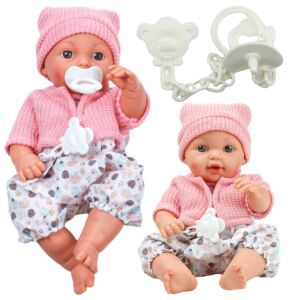 Baby Doll Infant Hat Sweater Pacifier Sounds 147098315 - Lean Toys