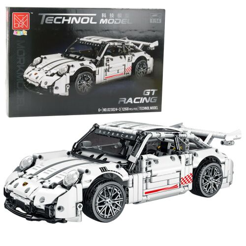 Building Blocks GT Racing Car White 1:14 1268 pcs.
