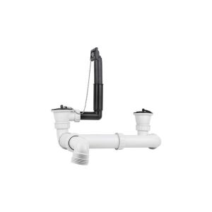 Kettős lefolyó gar. EZS12x4,EZ8x4 túlfolyóval 147098523 - Blanco