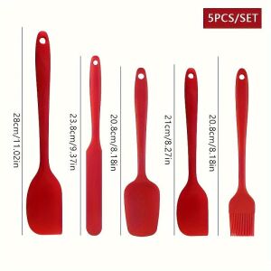 5 db-os szilikon konyhai eszközök készlet Piros 147098698 - Konyhai eszköz