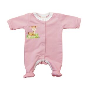 Hosszú ujjú elöl patentos rugdalózó, belül bolyhos – Állatos mintával 147098959 - Asti