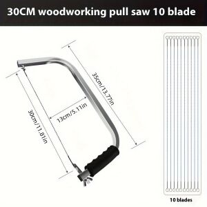 Állítható alumíniumvázú fűrész tartós acél huzallal 147144107 - Kézi fűrész