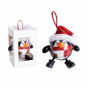 Kar. akasztós dísz gömb pingvin 147101160 - Karácsonyfadísz