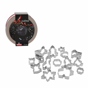 Kar. Sütikiszúró 15db-os fém dobozban 147101190 - Sütemény kiszúró