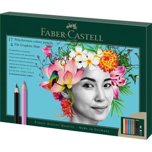 Faber-Castell Polychromos & Pitt Graphite Matt 23 db-os művészceruza készlet 147102657 - Művészceruza