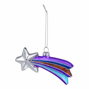 HANG ON üveg  karácsonyfadísz , hullócsillag 147107811 - Karácsonyfadísz