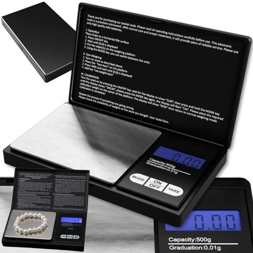 Taschenwaage für Juweliere 500g/0,01g Präzisionsgramm elektronisch 147111336