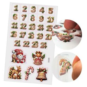 Matrica - Mézi adventi készülődés - átlátszó 29db/lap 147113201 - Ajándék kütyü