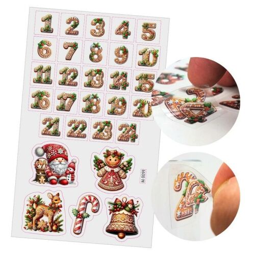 Matrica - Mézi adventi készülődés - átlátszó 29db/lap 147113201