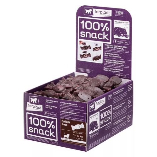 Ferplast 100% Snack Melissa Officinalis jutalomfalat kutyáknak, zöldség cukorka kis testű kutyáknak - Ferplast