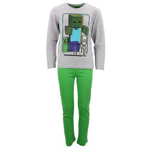 Minecraft Create gyerek hosszú pizsama, 12 éveseknek, Minecraft karakterekkel - Minecraft