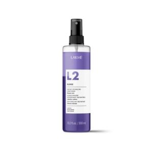 Lakme L2 Blonde Bi-Phase 300ml kétfázisú balzsam lila pigmenttel szőke hajra