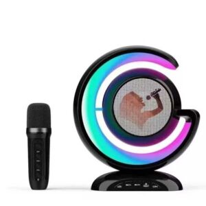 Boxă karaoke RGB YS-110, conexiune Bluetooth/USB/AUX, rază de acțiune 10 m, 1 microfon, 10 W 147121807 - Boxe Portabile