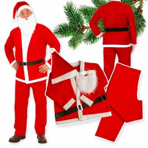 Kostým Santa Clausa, 5-dielna sada pre dospelých, univerzálna veľkosť 147121836 - Vianoce