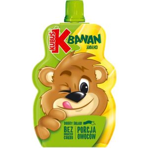Kubuś Mus 100% banán alma 100 g
