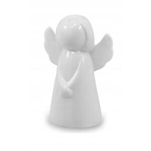 Karácsonyi fehér angyalfigura, 12 cm