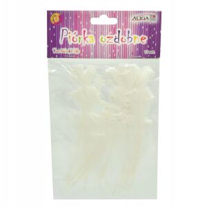 P-6555 tollak, 12 db-os csomag, 20 cm, fehér. 6555