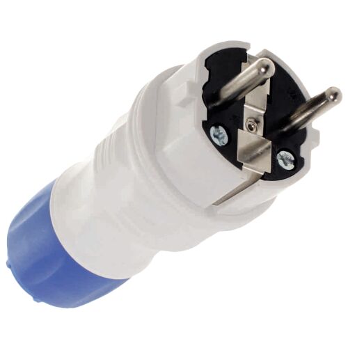 EGYENES CSATLAKOZÓ 2P+Z, 16A EXTREM UNI IP54 SZÜRKE-KÉK - E+97-9760 147122447