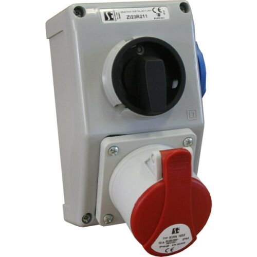 Szerelőkészlet IP44 0-I, 16 A, 3P+N+PE, P+N+PE-jobb, M25 ZI23\R211 147124340