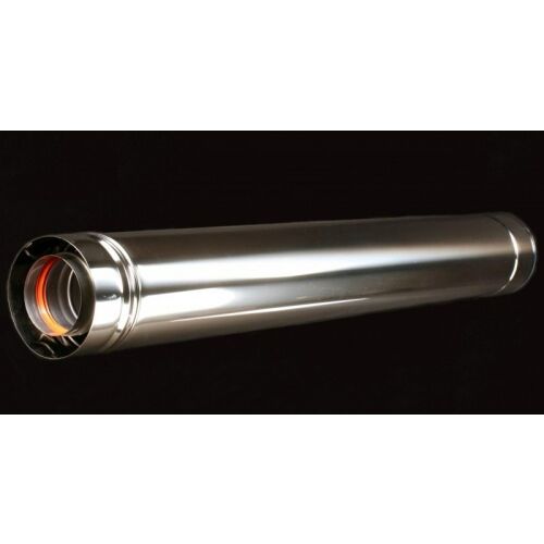 Kéménycső DN 80/125 L=500 levegő-füstgáz tömítéssel kondenzációs és turbó kazánokhoz 147128014