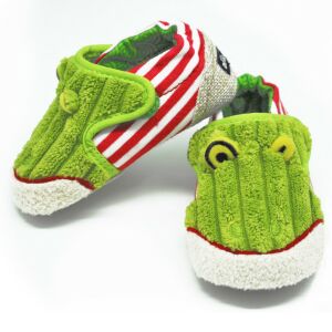 Bébi cipőcske - CROAKOS, a béka, 6-12 hónapos korig 147128559 - Puhatalpú cipő, kocsicipő