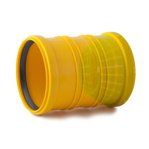 Vízelvezető csatlakozó PP DN/OD 72-100x110mm átmenet, DN/OD 72-100mm vízelvezető cső csatlakoztatásához 110mm-es csatorna lefolyócső csapos végével, 147129018 - Csatlakozó és kiegészítő